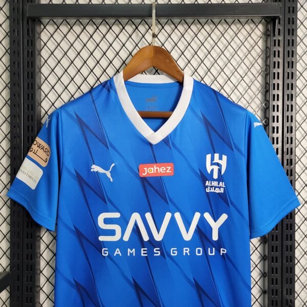 23/24 Al Hilal Home Soccer Jersey Neymar JR 10 - Image 3