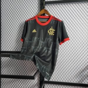 21/22 Flamengo 3rd Black gold Soccer Jersey