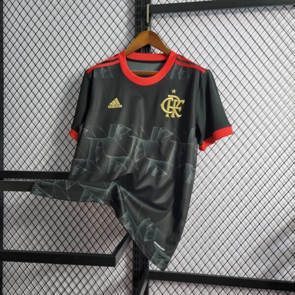 21/22 Flamengo 3rd Black gold Soccer Jersey