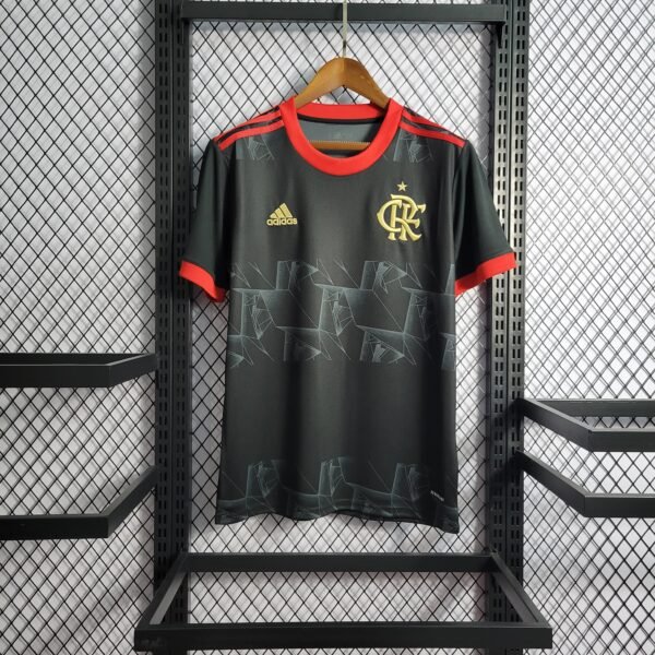 21/22 Flamengo 3rd Black gold Soccer Jersey - Image 2