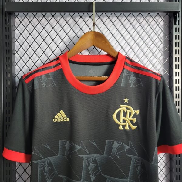 21/22 Flamengo 3rd Black gold Soccer Jersey - Image 3