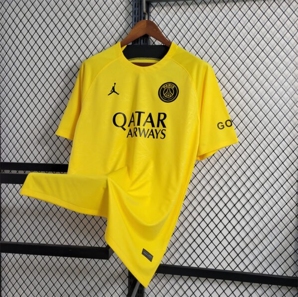 23/24 Paris Saint-Germain yellow football training jersey