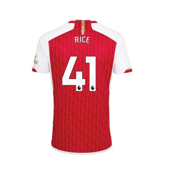23/24 Arsenal Home Shirt RICE #41 / Soccer Jersey