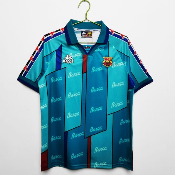 1996/97 season Barcelona away shirt retro soccer jersey