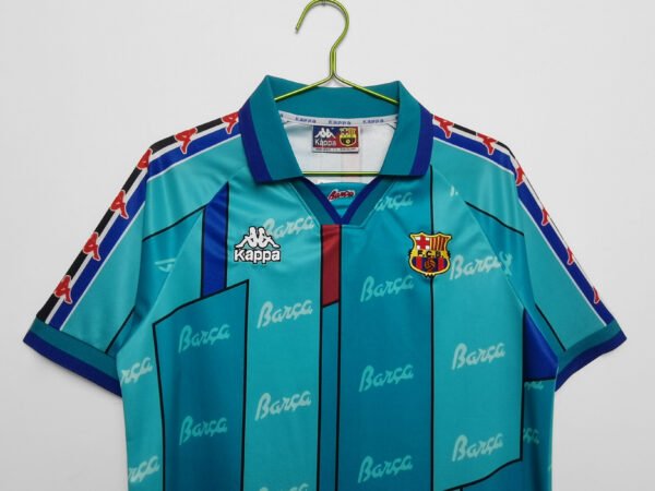 1996/97 season Barcelona away shirt retro soccer jersey - Image 3