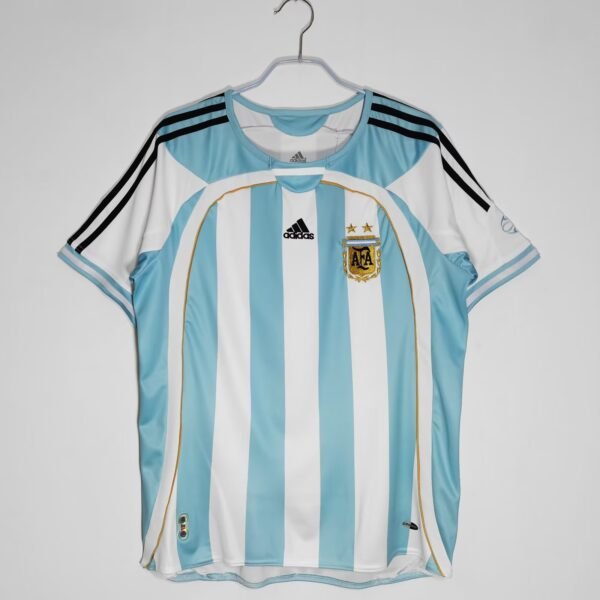 2006 Argentina Home shirt man retro jersey MESSI #19