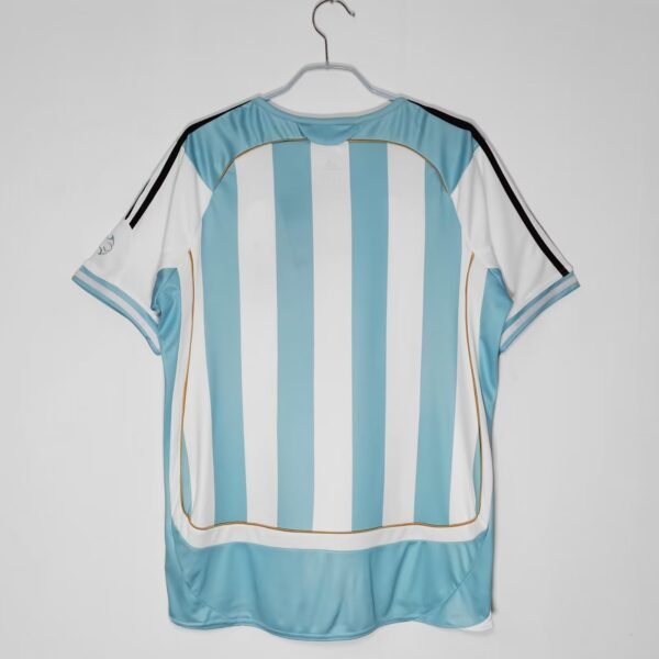 2006 Argentina Home shirt man retro jersey MESSI #19 - Image 2