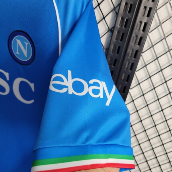 23/24 SSC Napoli Home Replica Sky Blue Shirt Man - Image 8