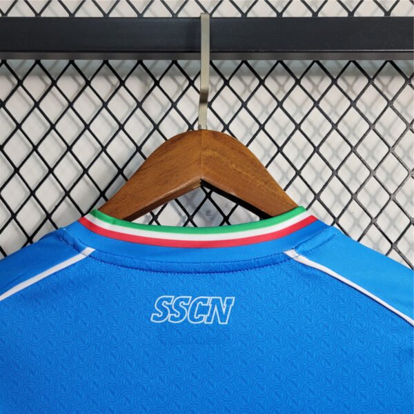 23/24 SSC Napoli Home Replica Sky Blue Shirt Man - Image 9