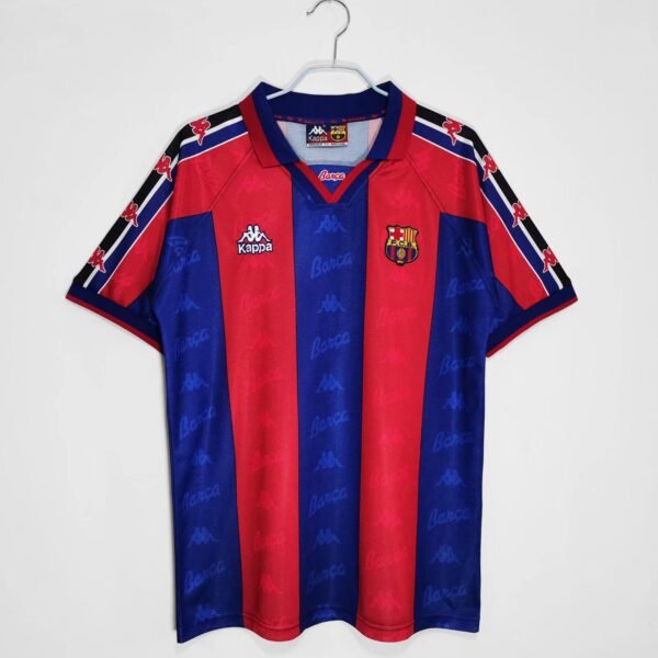 1996/97 season Barcelona home shirt retro soccer jersey