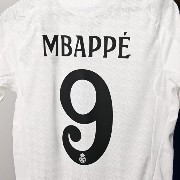 2024/25 Real Madrid Home Jersey Authentic MBAPPE 9 - Image 9
