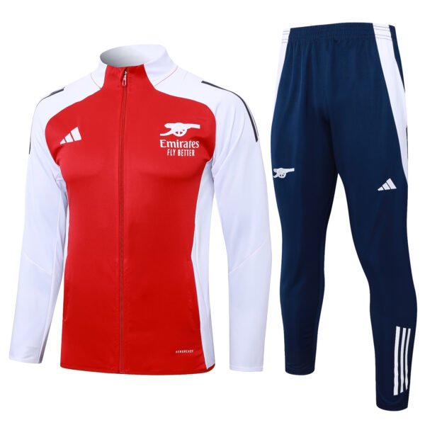 2024/25 Arsenal Red Long Pull Jacket Training Kit