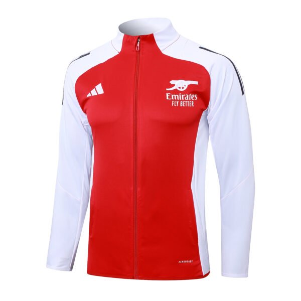 2024/25 Arsenal Red Long Pull Jacket Training Kit - Image 3