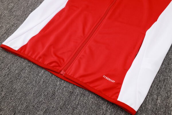2024/25 Arsenal Red Long Pull Jacket Training Kit - Image 10