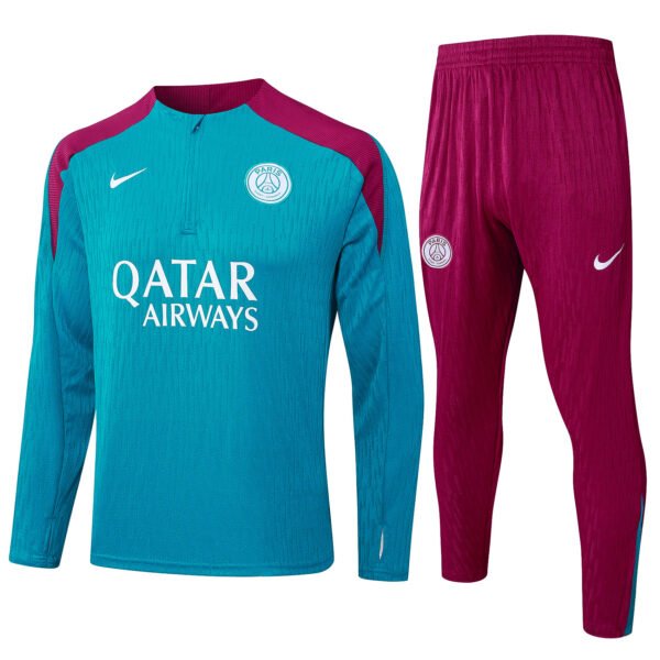 2024/25 PSG Light Blue Half Pull Training Kit Player Edition