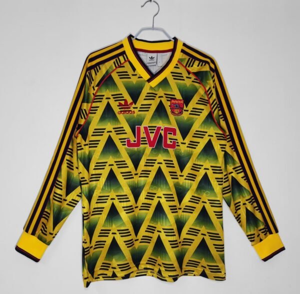 Retro 1991/92 Arsenal Away Jersey Long Sleeve