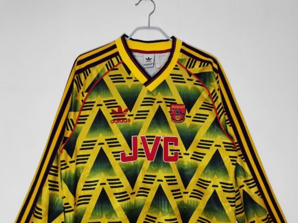 Retro 1991/92 Arsenal Away Jersey Long Sleeve - Image 3