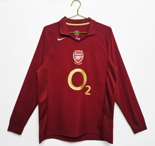 Retro 2005/06 Arsenal Home Kit Long Sleeve