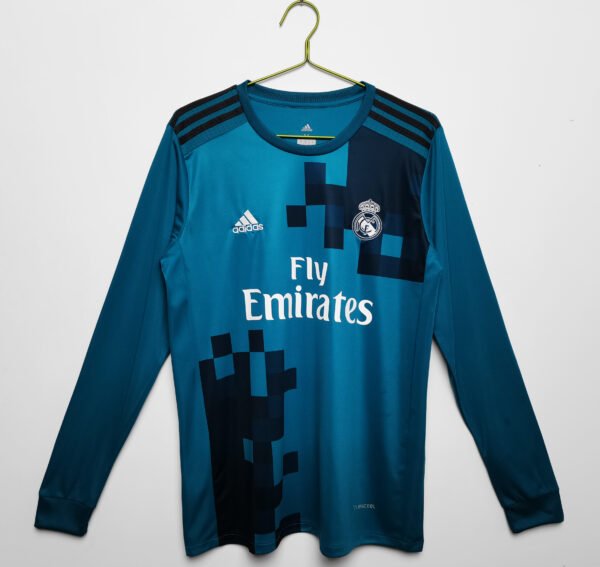 Retro 2017/18 Real Madrid Second Kit Long Sleeves