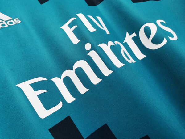 Retro 2017/18 Real Madrid Second Kit Long Sleeves - Image 4