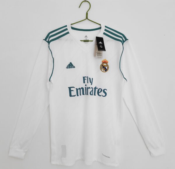 Retro 2017/18 Real Madrid Home Kit Long Sleeve