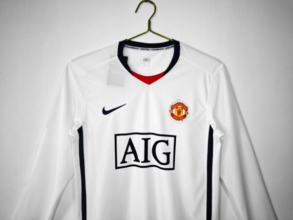 Retro 2008/09 Man United Away Jersey Long Sleeve - Image 3