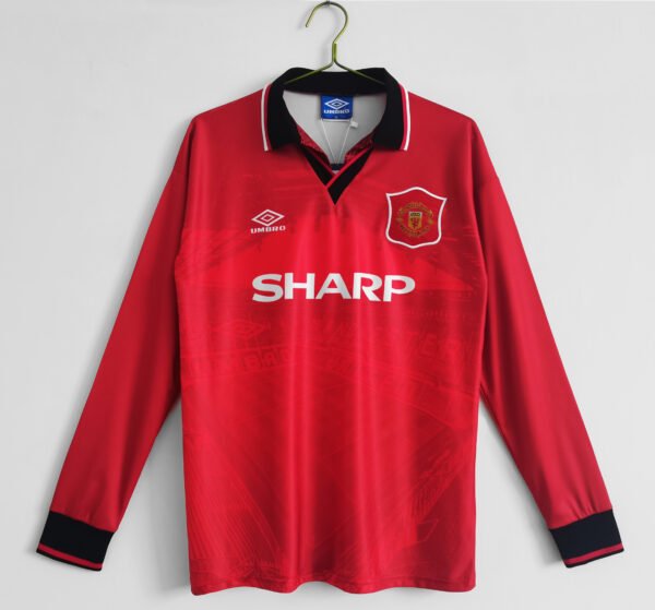 Retro 1994/96 Man United Home Kit Long Sleeve
