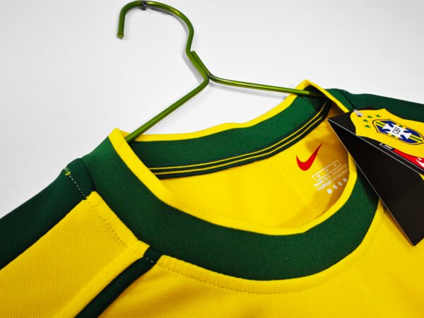 Retro 1998 Brazil Home Jersey Long Sleeve - Image 4