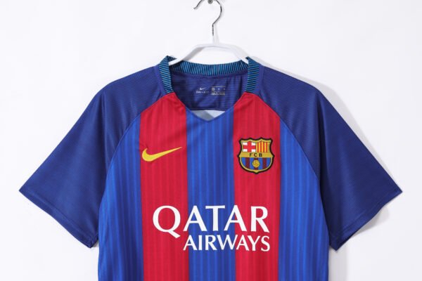 Retro 2016/17 Barcelona Home Jersey - Image 3