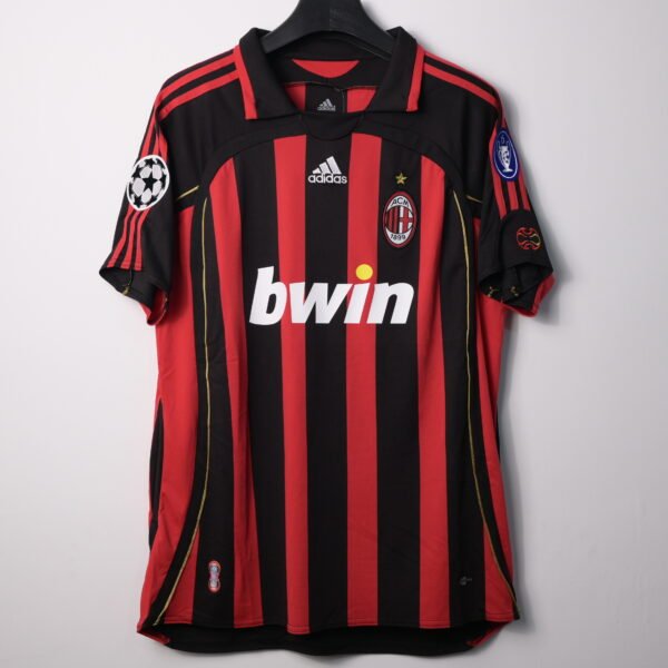 Retro 2006/07 AC Milan Home Jersey KAKA' 22 UCL - Image 2