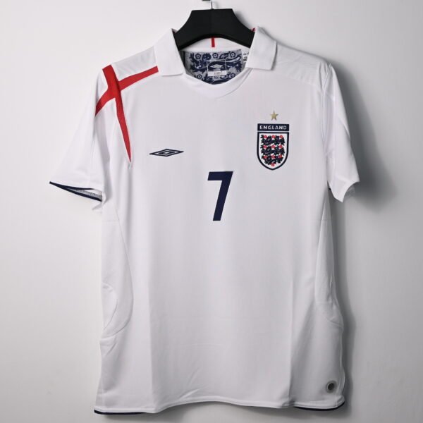 Retro 2006/07 England Home Kit Adult BECKHAM #7 - Image 2