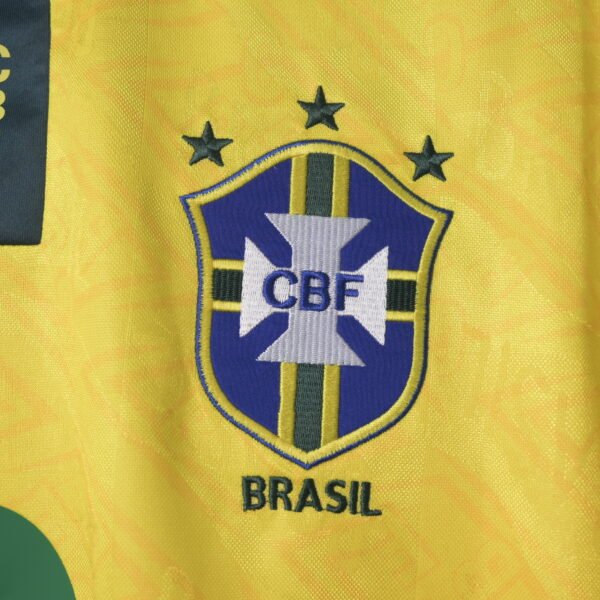 Retro 91/93 Brazil Home Jersey RONALDO 9 - Image 3