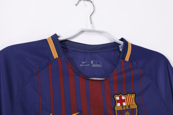 Barcelona 2017/18 Home Jersey Retro Kit - Image 4