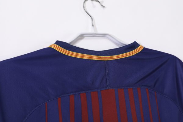 Barcelona 2017/18 Home Jersey Retro Kit - Image 9