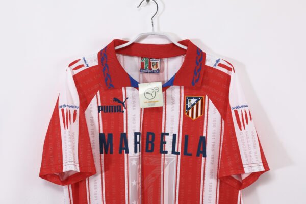 Atletico Madrid 1995/96 Home Jersey Retro Kit - Image 3