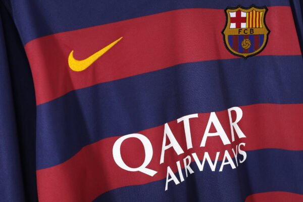 Retro 2015/16 Barcelona Home Jersey Long Sleeve - Image 5