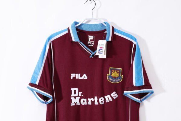 Retro 1999/01 West Ham Home Jersey Adult - Image 3