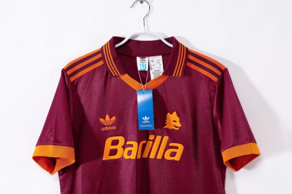 Retro 1992/94 Roma Home Jersey Vintage Shirt - Image 3
