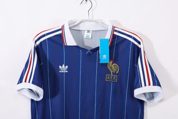 Retro France 1982 Home Jersey Adult Vintage Shirt - Image 3